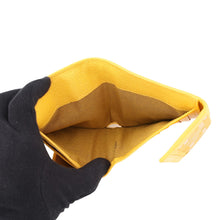 Load image into Gallery viewer, FENDI ZUCCA Tri-fold Wallet Yellow Nylon/Canvas/Leather
