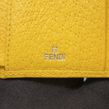 Load image into Gallery viewer, FENDI ZUCCA Tri-fold Wallet Yellow Nylon/Canvas/Leather