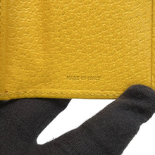 Load image into Gallery viewer, FENDI ZUCCA Tri-fold Wallet Yellow Nylon/Canvas/Leather