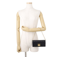 Load image into Gallery viewer, GUCCI Guccissima Chain Wallet Black453506 GuccissimaLeather