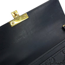 Load image into Gallery viewer, GUCCI Guccissima Chain Wallet Black453506 GuccissimaLeather
