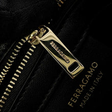 Load image into Gallery viewer, Ferragamo Logo Tote Bag Black214988 Fabric