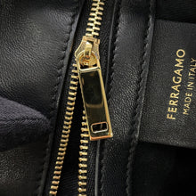Load image into Gallery viewer, Ferragamo Logo Tote Bag Black214988 Fabric