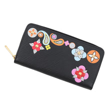 将图像加载到图库查看器中,LOUIS VUITTON Zippy Wallet NoirM62296 Epi Leather/Flower