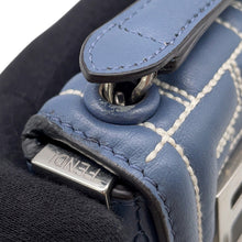 Load image into Gallery viewer, FENDI ZUCCA Nanobucket Chain Shoulder Bag Light Blue/White7AS143 Leather Size Mini