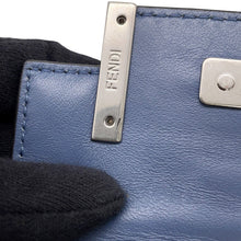 Load image into Gallery viewer, FENDI ZUCCA Nanobucket Chain Shoulder Bag Light Blue/White7AS143 Leather Size Mini
