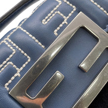 Load image into Gallery viewer, FENDI ZUCCA Nanobucket Chain Shoulder Bag Light Blue/White7AS143 Leather Size Mini