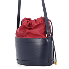 Load image into Gallery viewer, GUCCI Horsebit 1955 Shoulder Bag Red/Navy602118 Leather