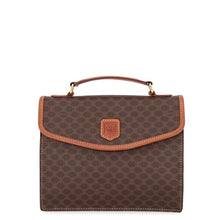 Load image into Gallery viewer, CELINE Macadam Handbag Brown PVC Leather