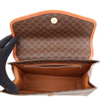 Load image into Gallery viewer, CELINE Macadam Handbag Brown PVC Leather