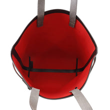 Load image into Gallery viewer, Ferragamo Gancini Tote Bag Red/Black24 1345/00 Canvas Leather