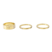 将图像加载到图库查看器中,Dior Dior Code Ring Set (3 rings) Size S Gold/PinkR1256ODELQ_D04P Metal Lacquer Rhinestone