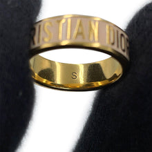 将图像加载到图库查看器中,Dior Dior Code Ring Set (3 rings) Size S Gold/PinkR1256ODELQ_D04P Metal Lacquer Rhinestone