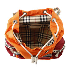 Load image into Gallery viewer, BURBERRY Bag pack Orange/Red/White Nylon Leather