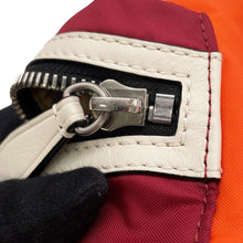 Load image into Gallery viewer, BURBERRY Bag pack Orange/Red/White Nylon Leather