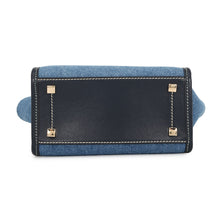 Load image into Gallery viewer, JIMMY CHOO Varenne Tote Blue/Navy/WhiteJI1630AW001266 Denim Leather Size Small