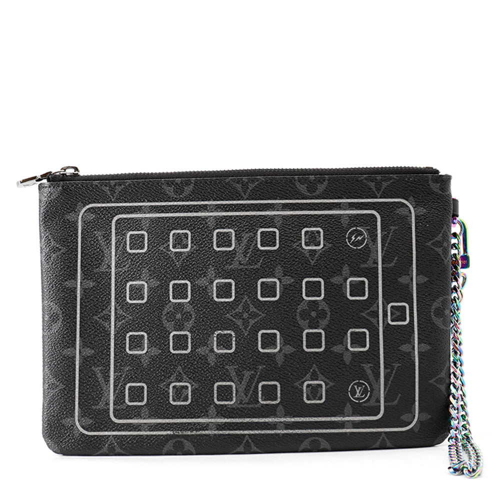 LOUIS VUITTON iPad・Pouch NoirM64449 Monogram Eclipse Fragment
