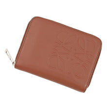 Load image into Gallery viewer, LOEWE Anagram Coin Purse Brown Leather