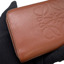 Load image into Gallery viewer, LOEWE Anagram Coin Purse Brown Leather