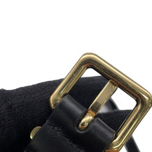 将图像加载到图库查看器中,MIUMIU Waist Bag BlackDNP104 Leather