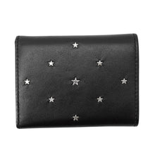 将图像加载到图库查看器中,JIMMY CHOO Nemo Studded Compact Wallet Black Leather