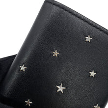 将图像加载到图库查看器中,JIMMY CHOO Nemo Studded Compact Wallet Black Leather