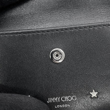将图像加载到图库查看器中,JIMMY CHOO Nemo Studded Compact Wallet Black Leather