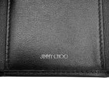 将图像加载到图库查看器中,JIMMY CHOO Nemo Studded Compact Wallet Black Leather