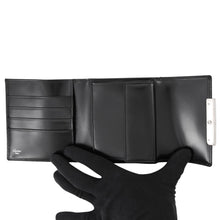 Load image into Gallery viewer, CARTIER Love Collection Tri-fold Wallet Black Leather