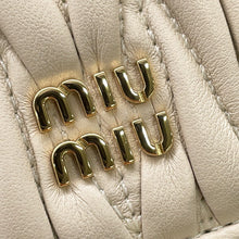 将图像加载到图库查看器中,MIUMIU Matelassé Key Ring Beige5TL527 Leather