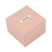 将图像加载到图库查看器中,MIUMIU Matelassé Key Ring Beige5TL527 Leather