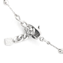 将图像加载到图库查看器中,Givenchy Stitch necklace WhiteBF00NNF05M Metal White Resin Beads Rhinestone