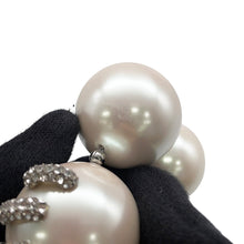 将图像加载到图库查看器中,Givenchy Stitch necklace WhiteBF00NNF05M Metal White Resin Beads Rhinestone