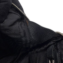 Load image into Gallery viewer, PRADA Gathered ChainHandbag Black Nylon