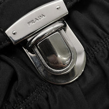 Load image into Gallery viewer, PRADA Gathered ChainHandbag Black Nylon
