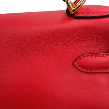 Load image into Gallery viewer, HERMES Kelly Retourne Rouge Coeur Swift Leather Size 25