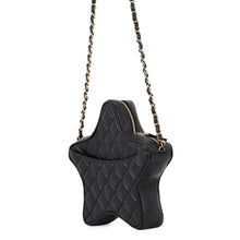 Load image into Gallery viewer, CHANEL Logo Star Chain Shoulder Bag BlackAS4579 Lambskin