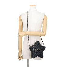 Load image into Gallery viewer, CHANEL Logo Star Chain Shoulder Bag BlackAS4579 Lambskin