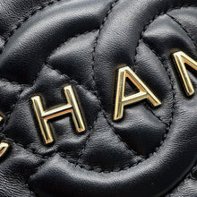 Load image into Gallery viewer, CHANEL Logo Star Chain Shoulder Bag BlackAS4579 Lambskin
