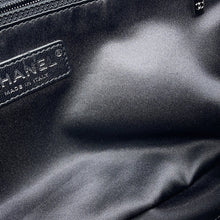 将图像加载到图库查看器中,CHANEL Single flap Chain Shoulder Bag Black/Red Tweed Nylon