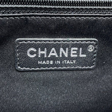 将图像加载到图库查看器中,CHANEL Single flap Chain Shoulder Bag Black/Red Tweed Nylon