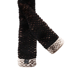 Load image into Gallery viewer, CHANEL CC Logo Scarf Brown/White Orirug 100%