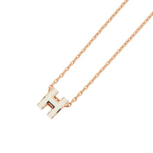 Load image into Gallery viewer, HERMES Pop Ash Necklace White Metal Lacquer