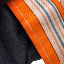 Load image into Gallery viewer, HERMES Twilly Les Chiens Parisiens Parisian Dogs Orange/White/Beige Silk100%