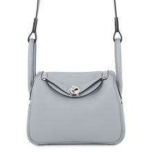 Load image into Gallery viewer, HERMES Lindy Green Pantan Taurillon Clemence Size Mini