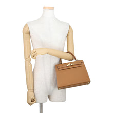 Load image into Gallery viewer, HERMES Kelly Sellier Gold Epsom Size 25