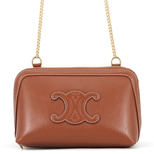 Load image into Gallery viewer, CELINE Triomphe ChainClutch Tan10E383DR8 Smooth Calf Leather