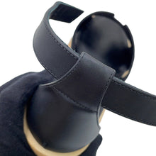 Load image into Gallery viewer, HERMES Sandals《Russe》30 Black Calf Leather Size 35