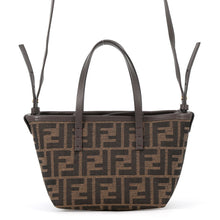 Load image into Gallery viewer, FENDI Roll 2WAY Tote Bag Brown8BS096 Canvas Leather Size Mini