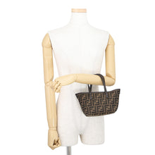 Load image into Gallery viewer, FENDI Roll 2WAY Tote Bag Brown8BS096 Canvas Leather Size Mini